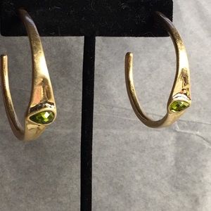 Robert Lee Morris SOHO GOLD TONE OPEN HOOPS NWT